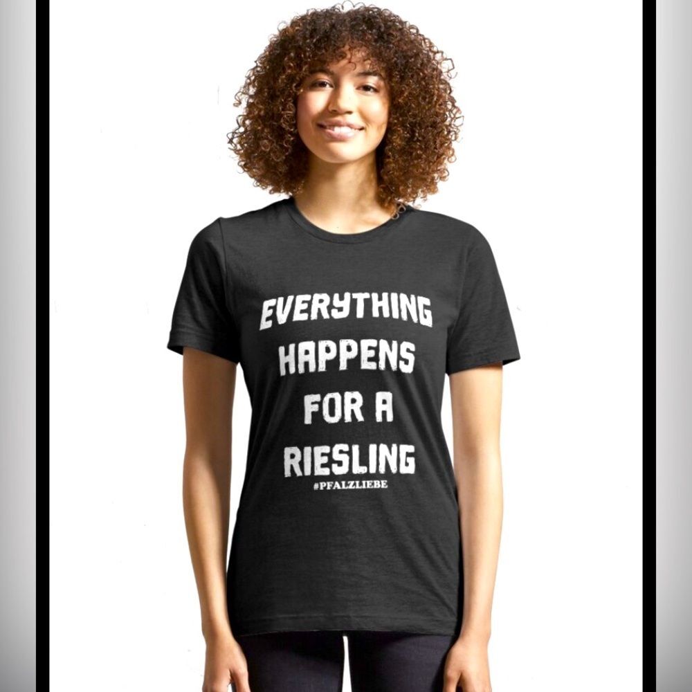 Bella + Canvas Everything happens for a Riesling V-neck